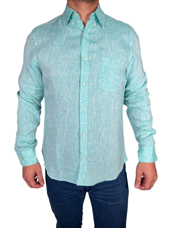 Camisa Lino Verde