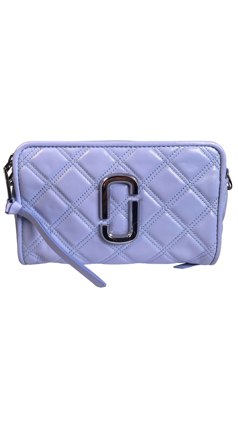 Bandolera Cuero Celeste