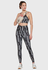 Calza Reebok MYT AOP Poly Tight Multicolor - Calce Ajustado