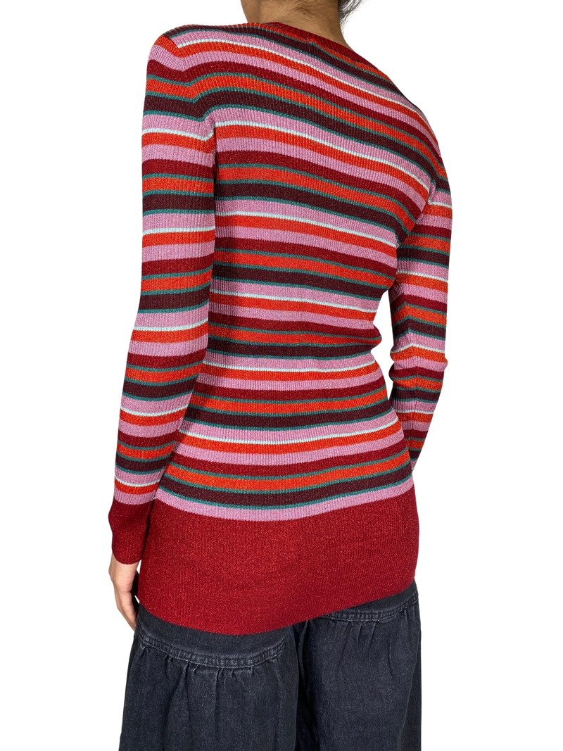 Sweater Multicolor Fibras Metalizadas