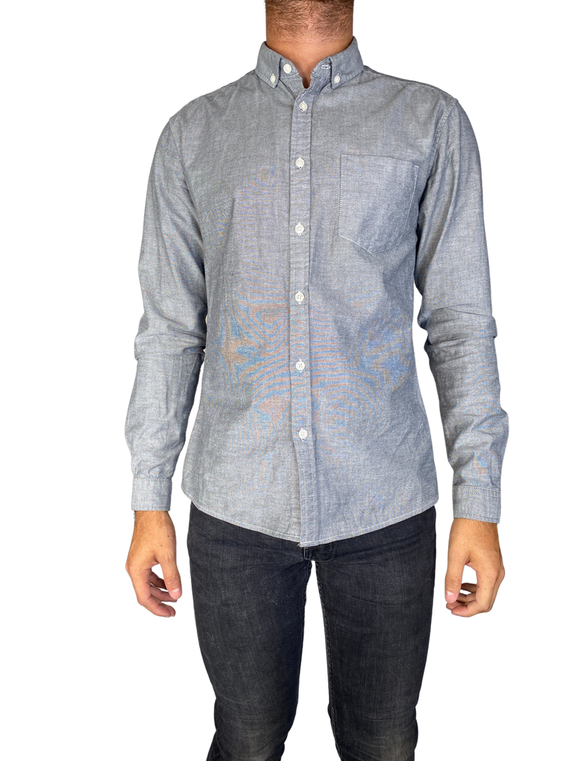 Camisa Gris Manga Larga