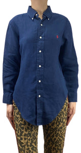 Camisa Lino Azul