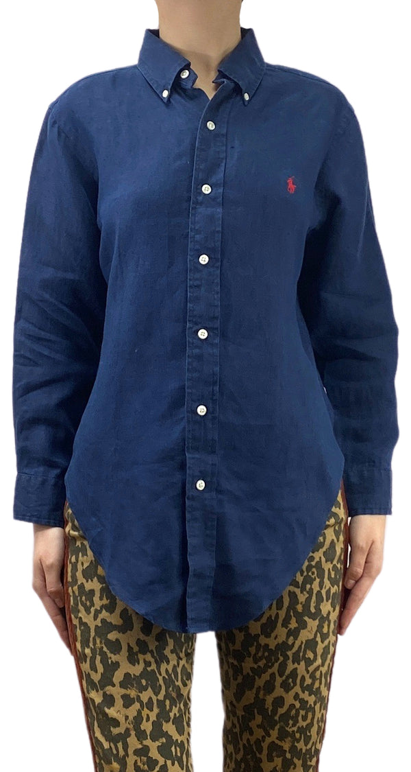 Camisa Lino Azul