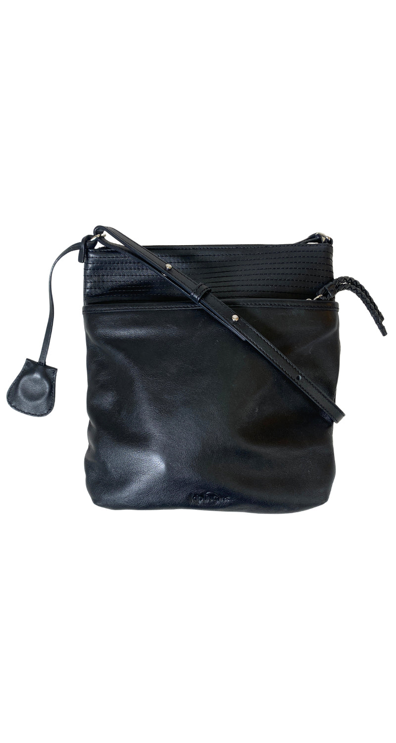 Bandolera Cuero Negro