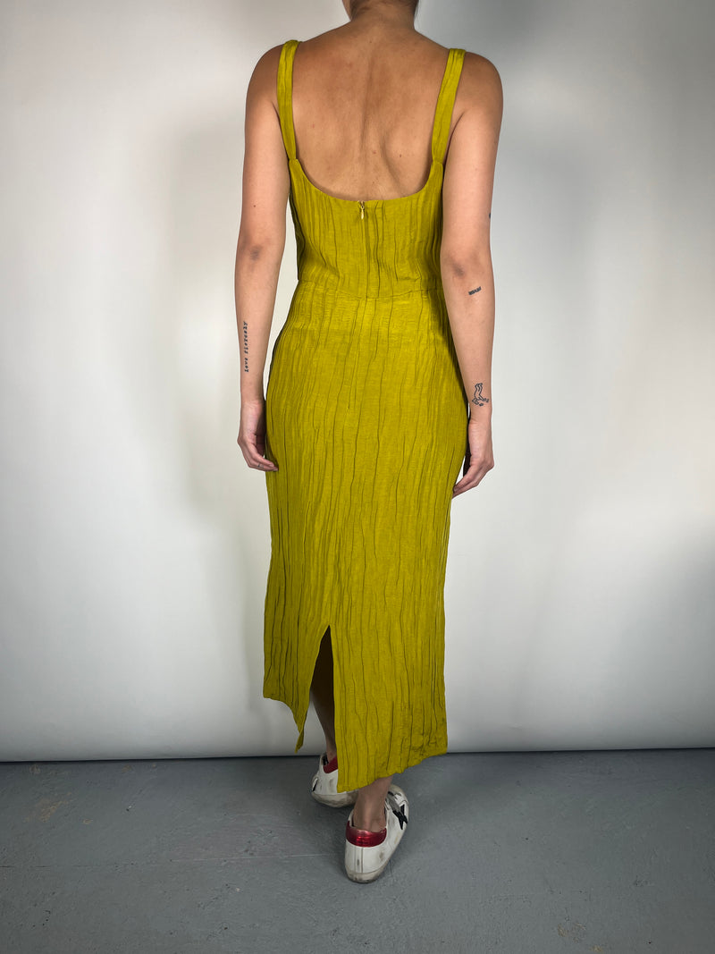 Vestido Seda Y Lino