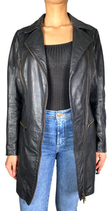 Chaqueta Cuero Negro