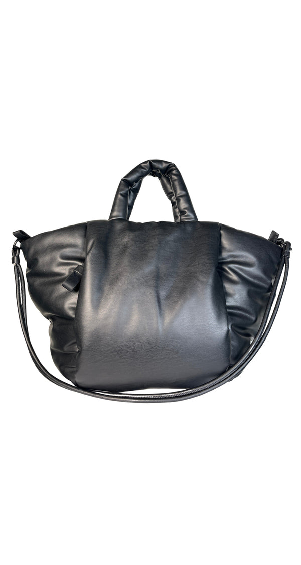 Cartera Acolchada Cuero Vegano