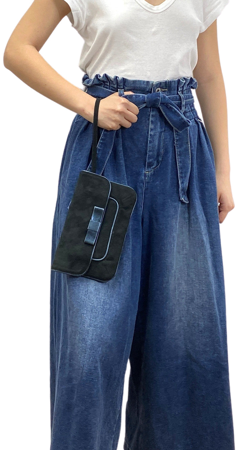 Clutch Cuero Gamuza
