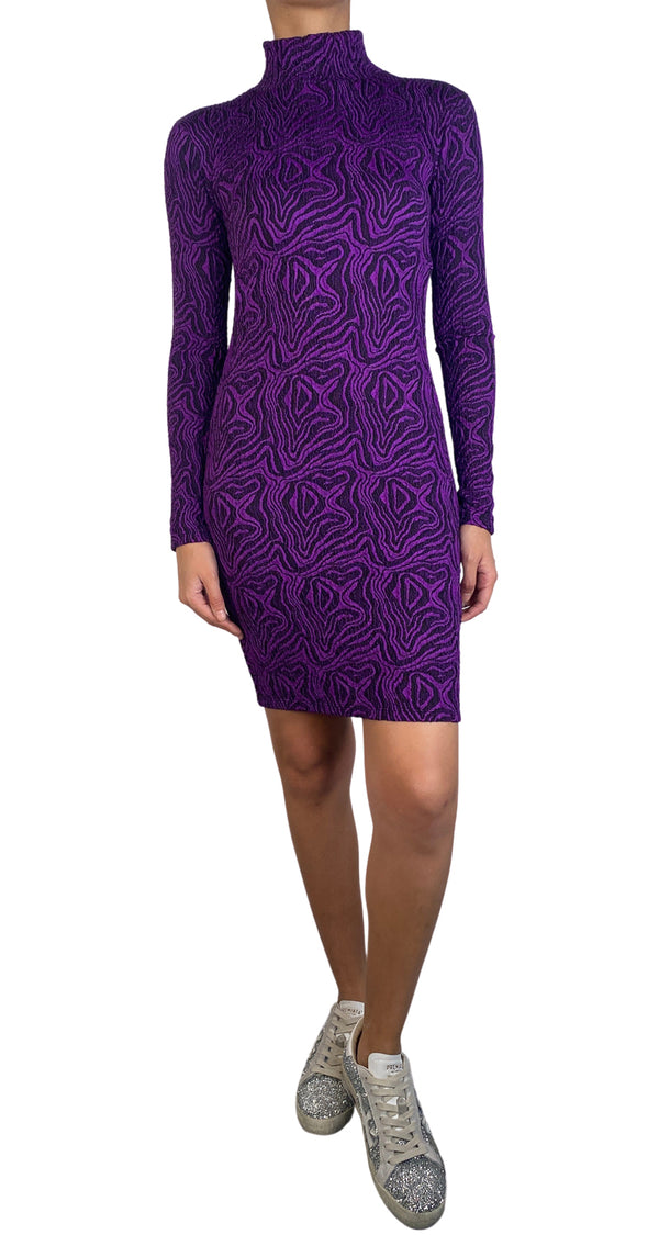 Vestido Fruncido Morado