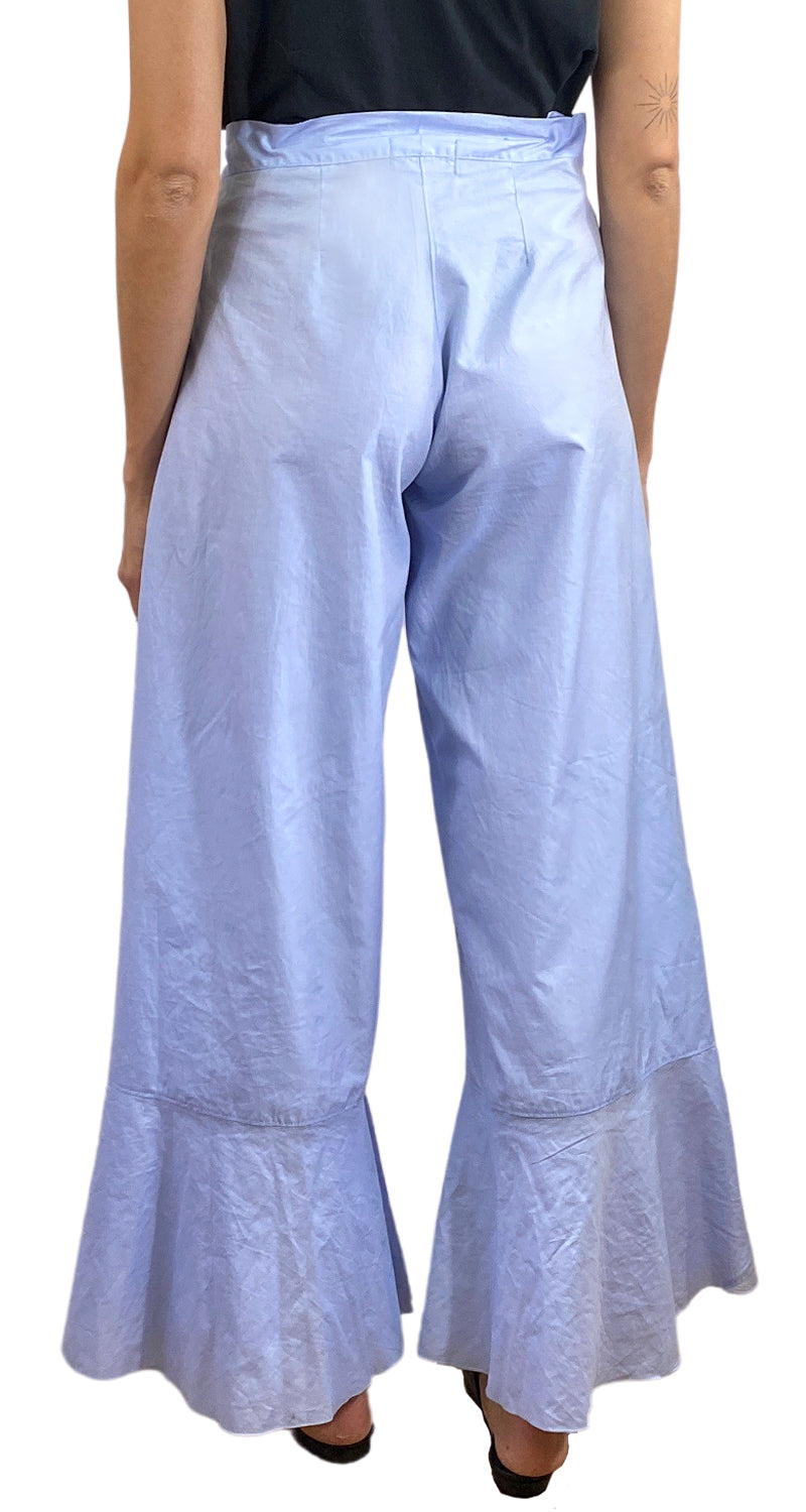 Pantalón Wrap Celeste
