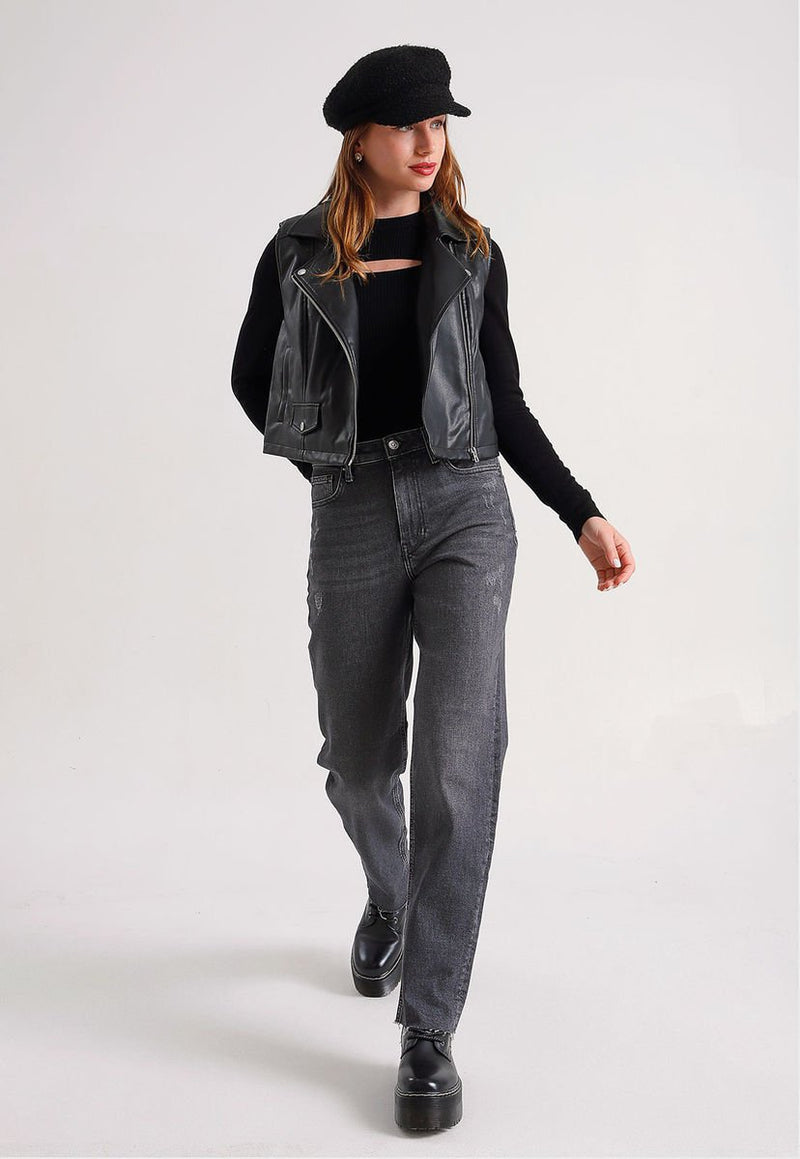 Chaqueta Jacqueline de Yong Negro - Calce Regular