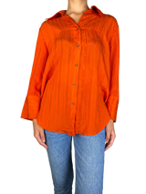 Blusa Naranja A Rayas