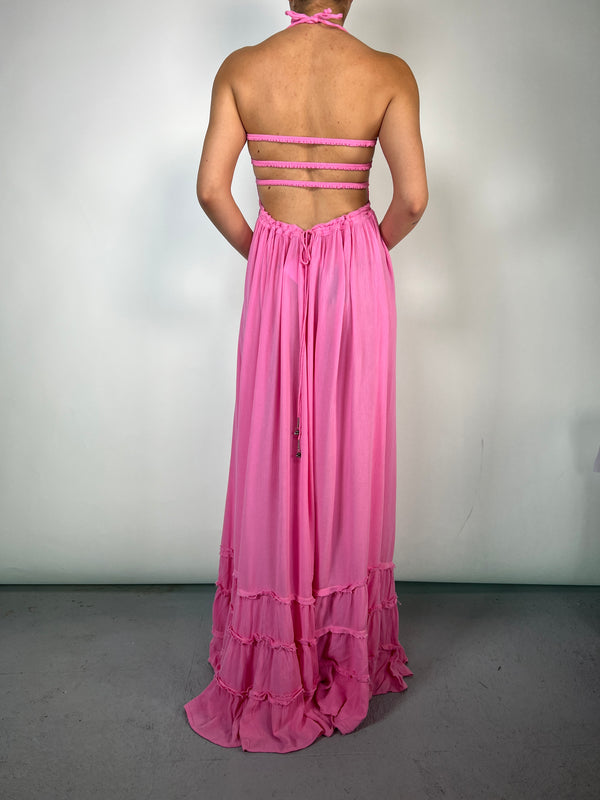 Vestido Halter Viscosa