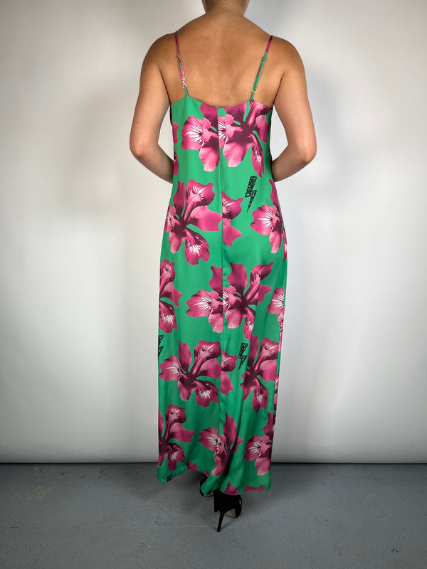 Vestido Verde Flores