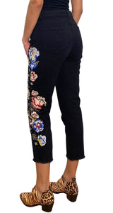 Denim Negro Bordado