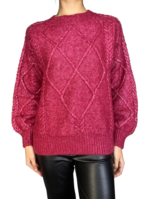 Sweater Punto Trenzado
