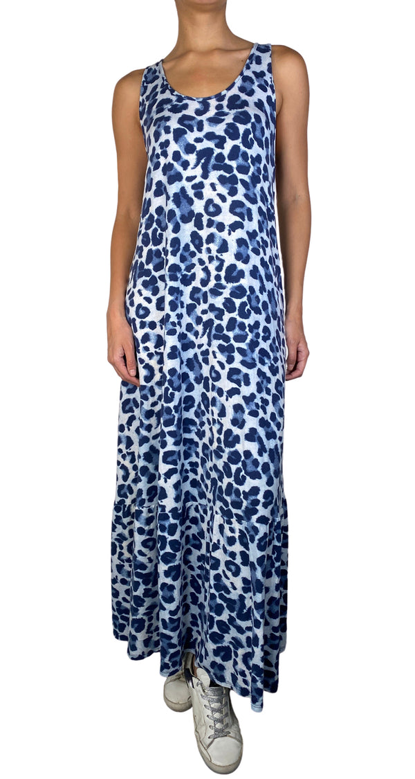 Vestido Leopard Azul