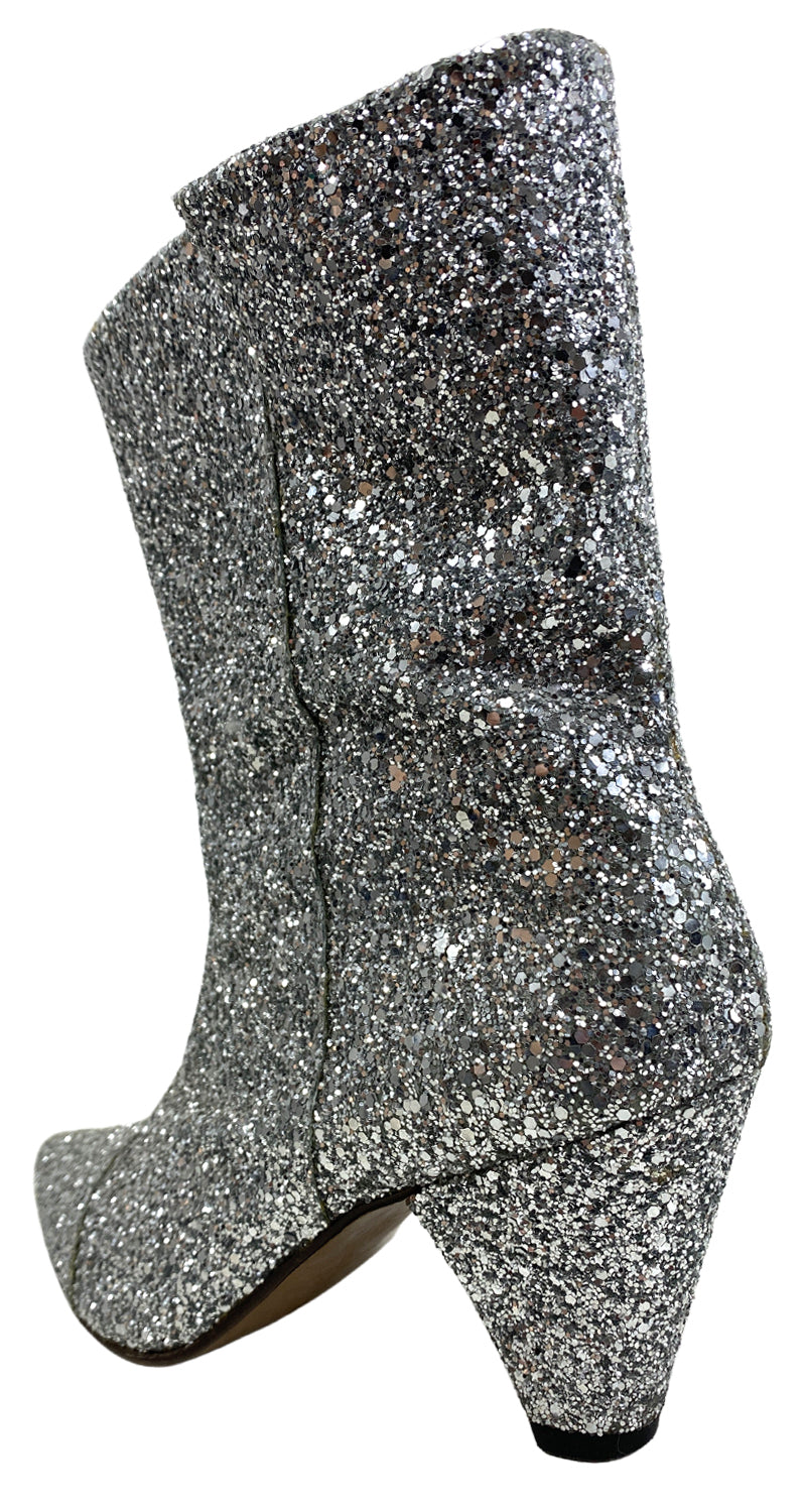 Botas Glitter Plateado