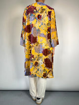 Kimono Amarillo Floreado Velvet