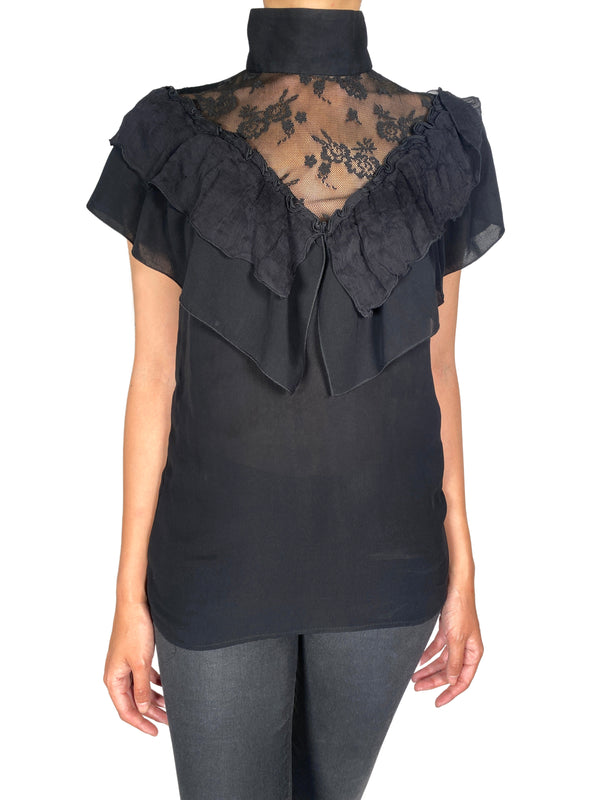 Blusa Negra Encaje