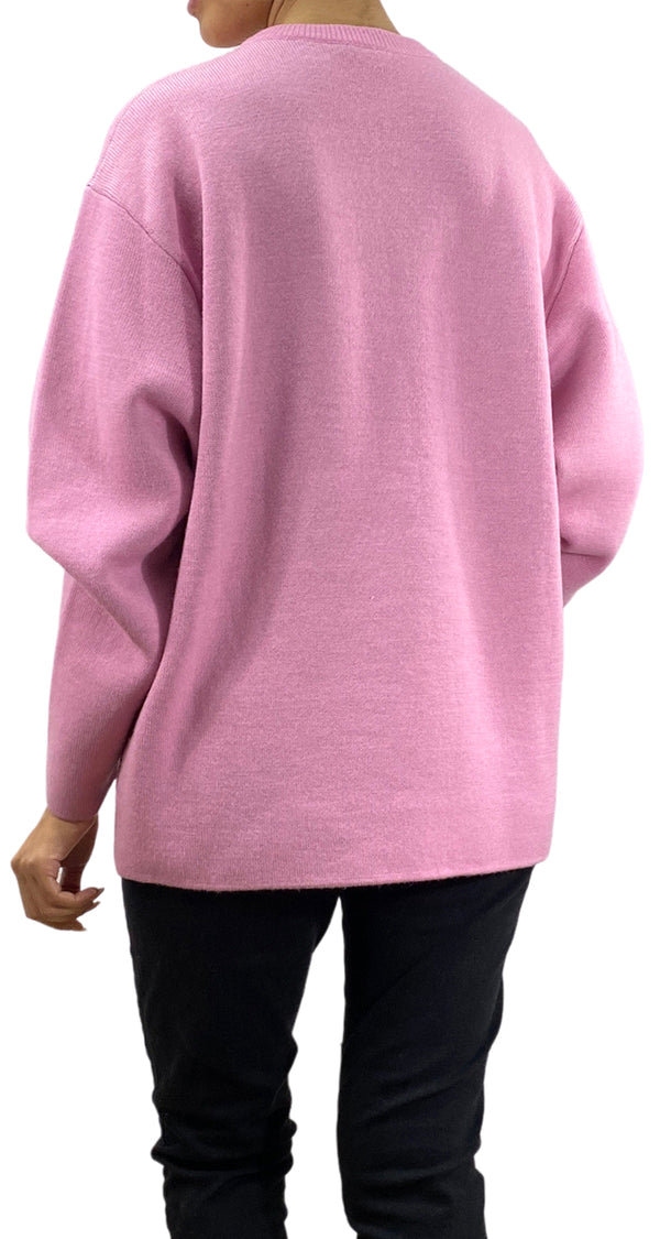 Sweater Rosado Lana