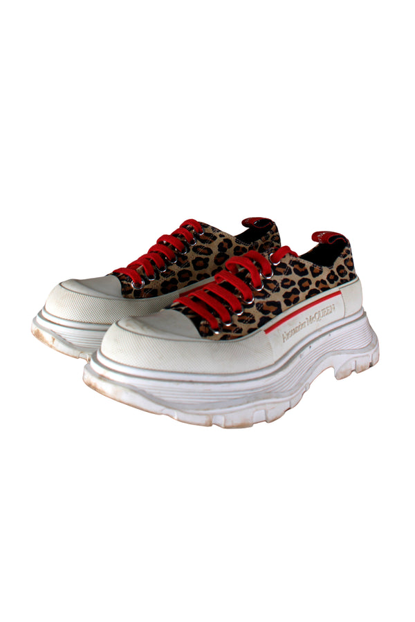 Zapatillas Leopardo Cuero