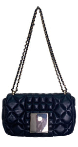 Cartera Cuero Acolchada