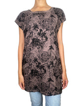 Polera Larga Estampado Tigre