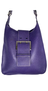 Bolso Morado Cuero