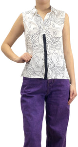 Blusa Blanca Caras