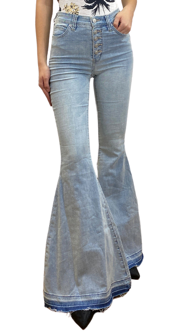 Pantalón Denim Palazzo