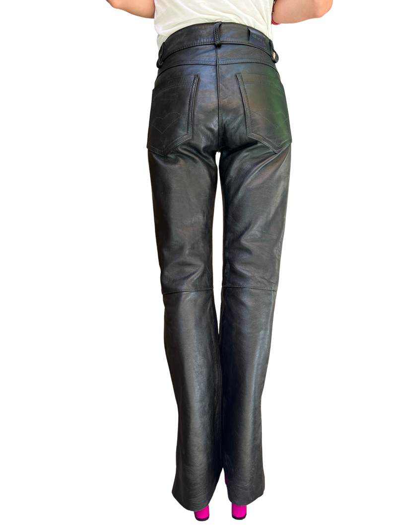 Pantalón Cuero Negro