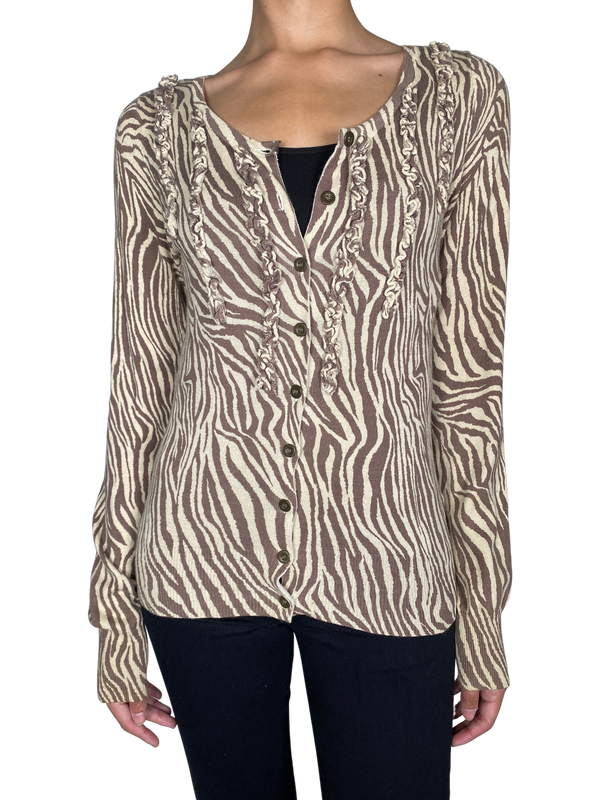 Sweater Manga Larga Animal Print