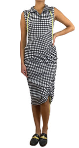 Vestido Vichy Blanco y Negro