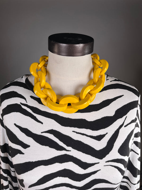 Collar Cadena Amarillo