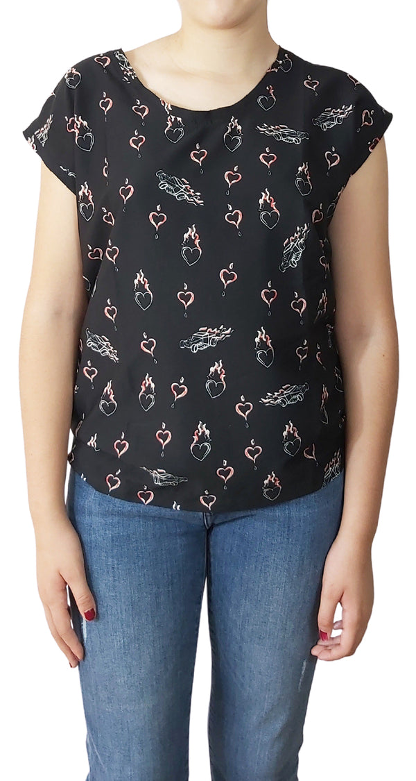 Blusa Autos Corazón