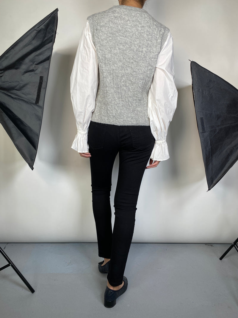 Swaeter Gris y Blanco