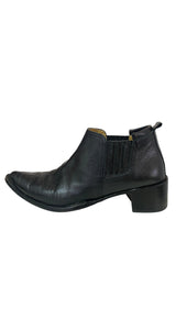 Botines Negros En Punta