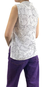 Blusa Blanca Caras