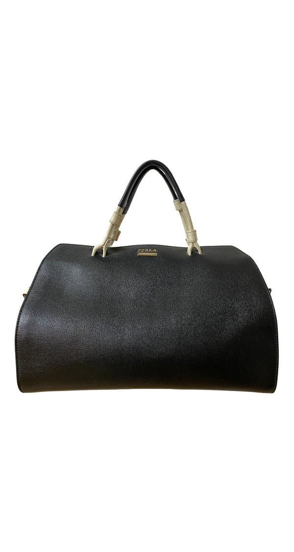 Cartera Blanco y Beige