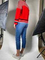 Sweater Rojo Broche