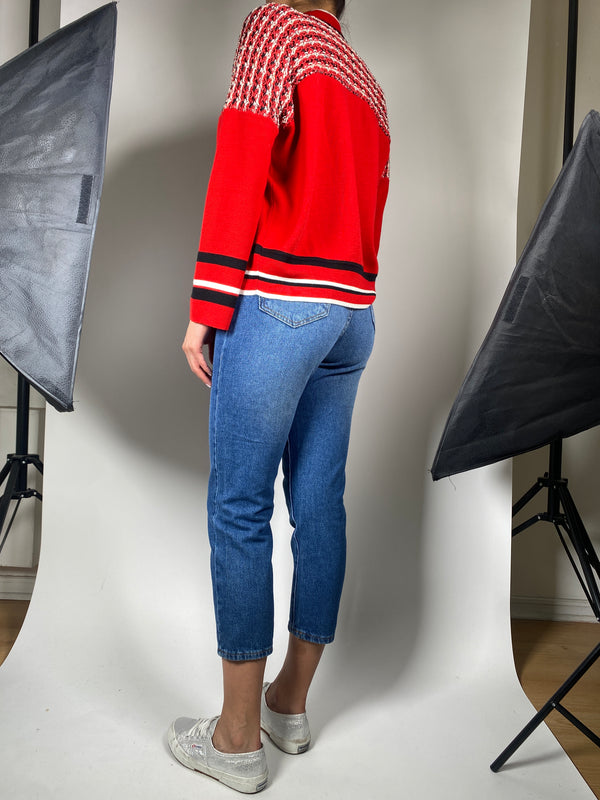 Sweater Rojo Broche