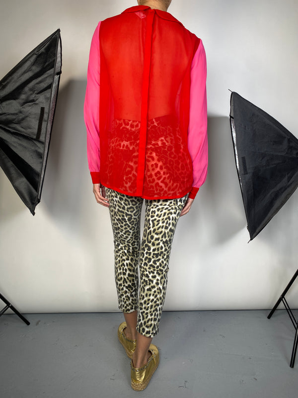 Blusa Rosa y Roja