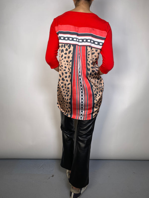 Polera Espalda Animal Print