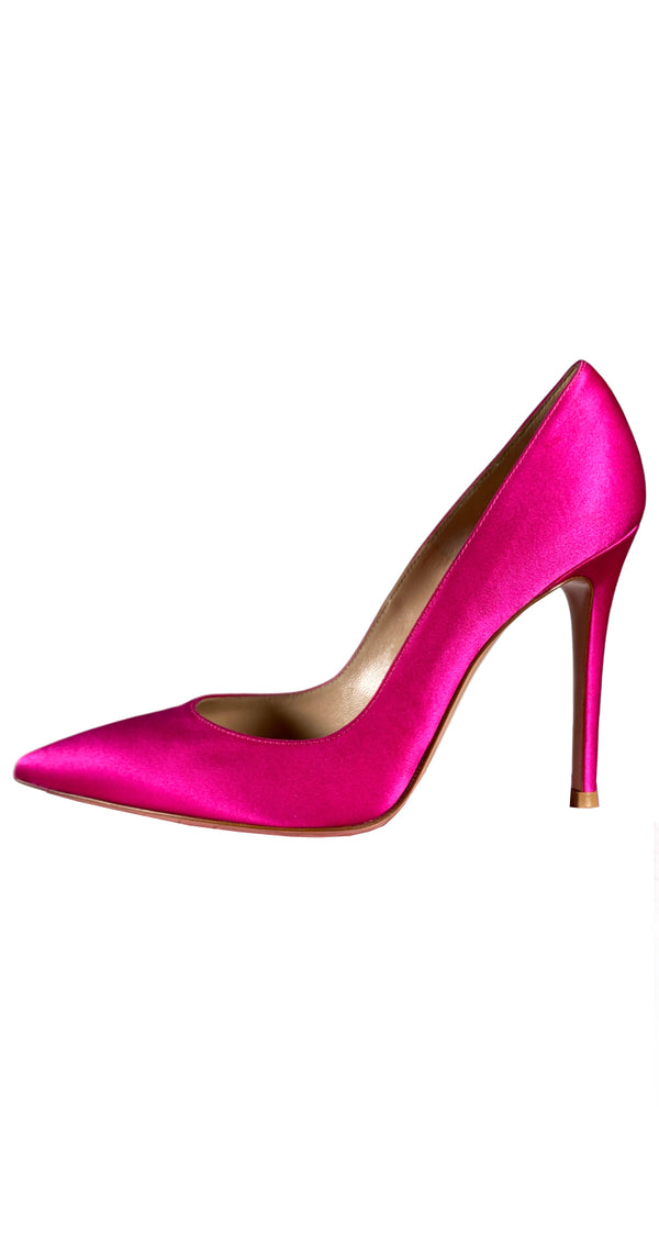 Zapatos Taco Alto Fucsia