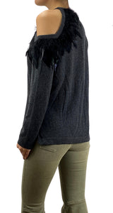 Sweater Gris Plumas