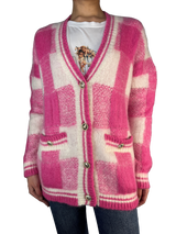 Cárdigan De Jacquard A Cuadros