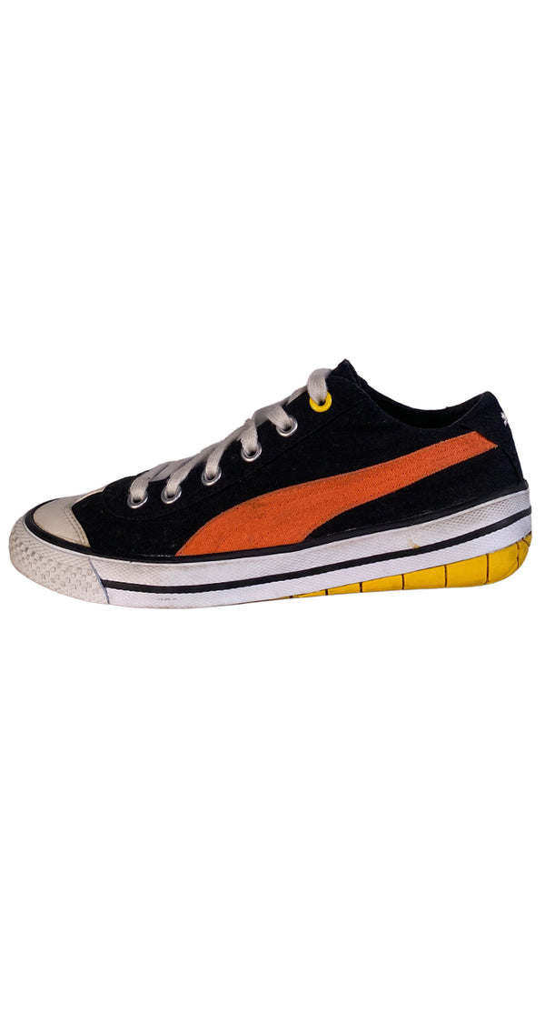 Zapatillas Negras Diseño Multicolor