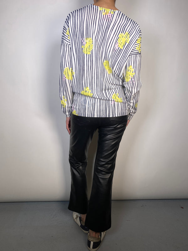 Sweater Rayas y Flores