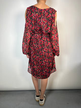 Vestido Flores Cut Out